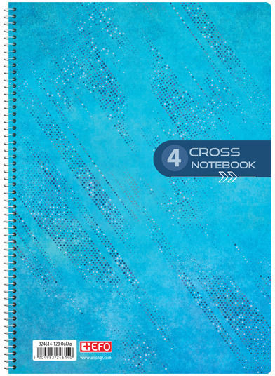 Τετράδιο Ριγέ Α4 4 Θεμάτων Notebook Φούξια