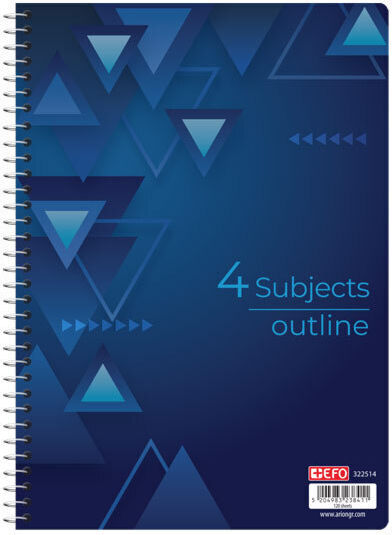 +Efo Τετράδιο Ριγέ Β5 4 Θεμάτων Outline Μωβ