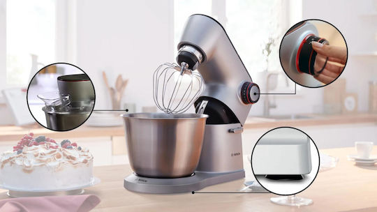 Bosch Optimum Mum9b34s27 Planetary Mixer Meat Grinder 1400w 5.5l Bowl