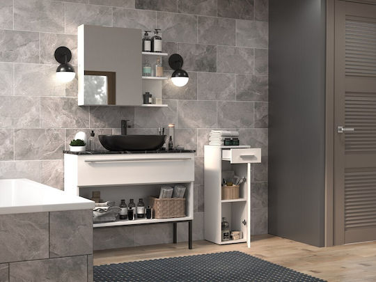 Nel V Ds White Bathroom Column