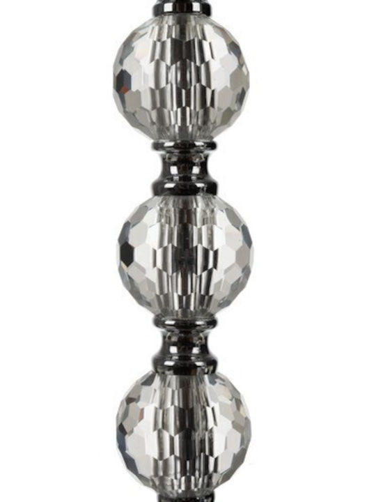 Ruhhy Set of Candle Holders Metal in Transparent Color 3pcs