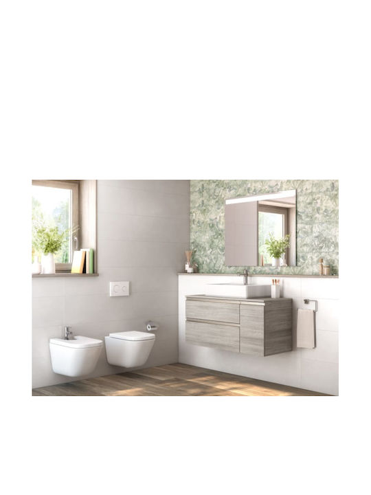 Roca The Gap Wandhängende Toilette Randlos Ohne Deckel Weiße