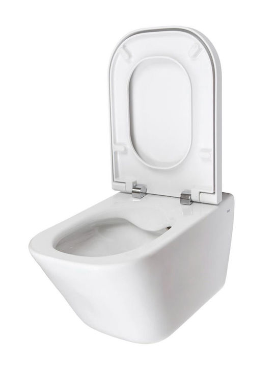 Roca The Gap Wandhängende Toilette Randlos Ohne Deckel Weiße