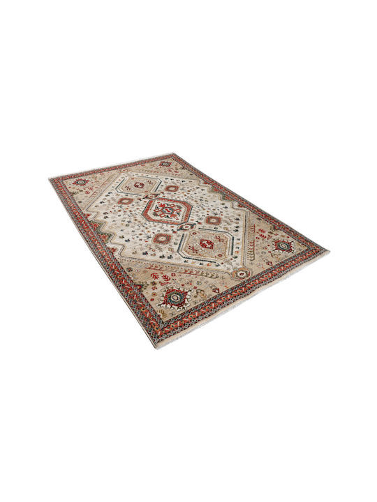 Orientalischer Kazak-Teppich 714 Beige Rose 170x235 Polcarpet