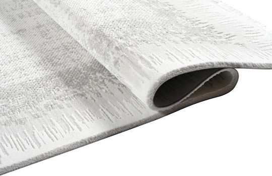Platinum Rug 8088 White Grey 200x290 Polcarpet