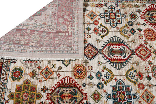 Orientalischer Kazak-Teppich 695 Knochen Bordeaux 140x200 Polcarpet