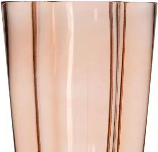 Ixia Regal Διακοσμητικό Βάζο Γυάλινο Καφέ 15x15xΥ30cm