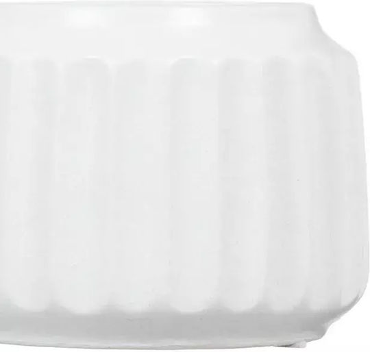 Ixia Regal Διακοσμητικό Βάζο Keramik Weiß 14.5x11x14.5cm 1Stück
