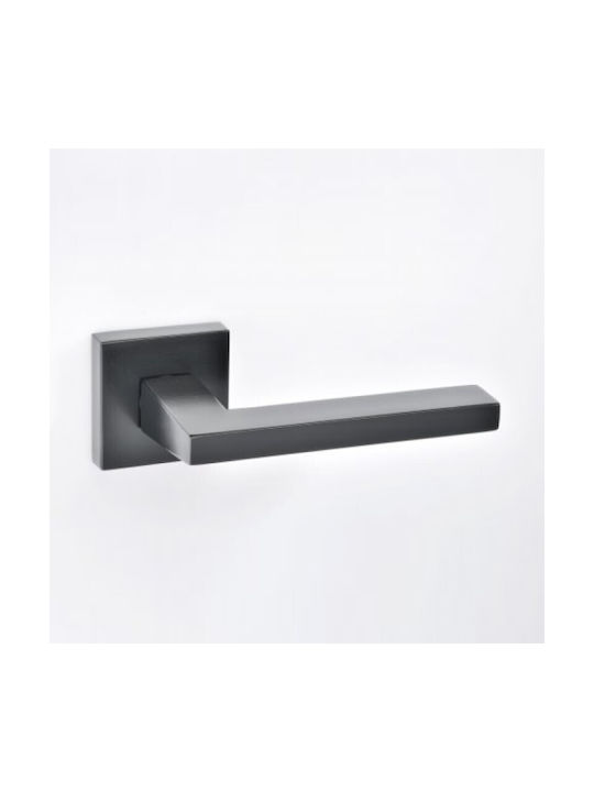 Best Design Lever Front Door with Plate Pair (Center Distance 135mm) Sahara