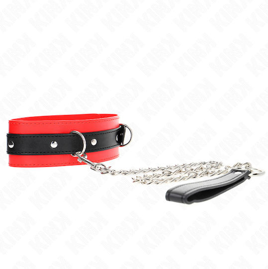 Kink Halsband in Rot Farbe