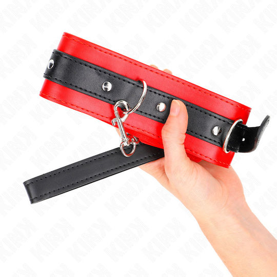 Kink Halsband in Rot Farbe