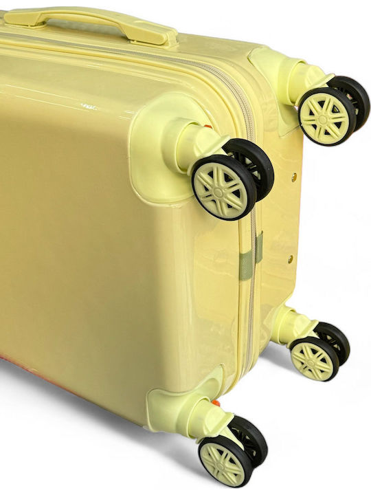 Olia Home Cabin Travel Suitcase Hard Yellow Banana with 4 Wheels Height 55cm RTPP510