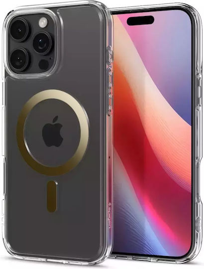 Spigen Ultra Hybrid MagFit Umschlag Rückseite Kunststoff 1.2mm Gold (iPhone 17 Pro / iPhone 16 Pro)