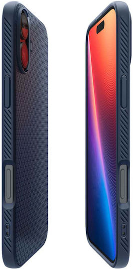 Spigen Liquid Air Задна корица Силикон Тъмносин (iPhone 16)
