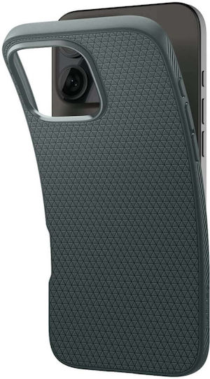 Spigen Liquid Air Umschlag Rückseite Silikon Abyss Green (iPhone 17 Pro / iPhone 16 Pro)