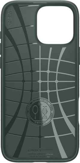 Spigen Liquid Air Umschlag Rückseite Silikon Abyss Green (iPhone 17 Pro / iPhone 16 Pro)