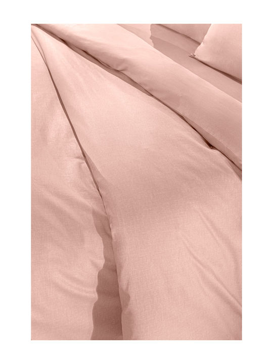 Guy Laroche Sheet King Size with Elastic 180x200+42cm. Color Plus Coral
