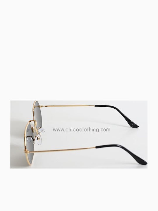Looks Style Eyewear Sonnenbrillen Χρυσά mit Metall Gestell Looks Style Eyewear Sonnenbrillen Χρυσά mit Metall Gestell