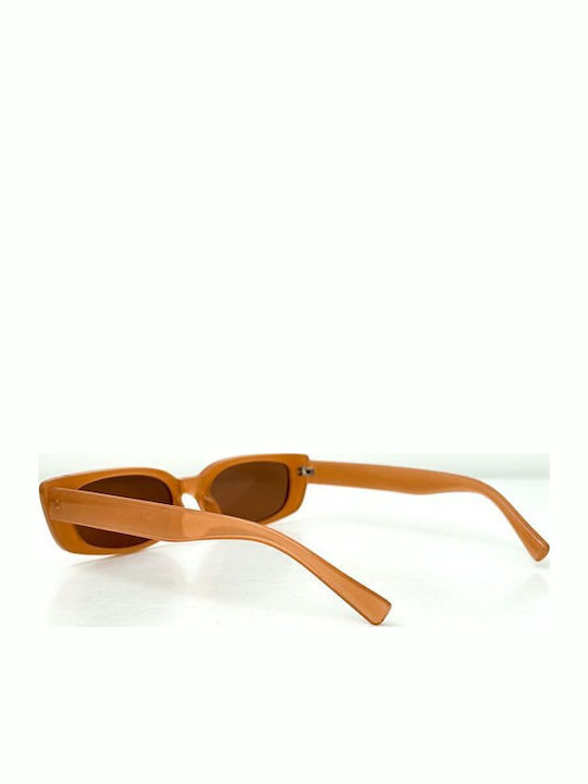 Looks Style Eyewear Women's Sunglasses with Brown Tartaruga Plastic Frame and Brown Gradient Lens 74aep-13043
