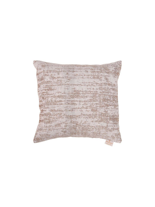 Viopros Decorative Pillow Case 3021 from 100% Cotton Beige 42x42cm.