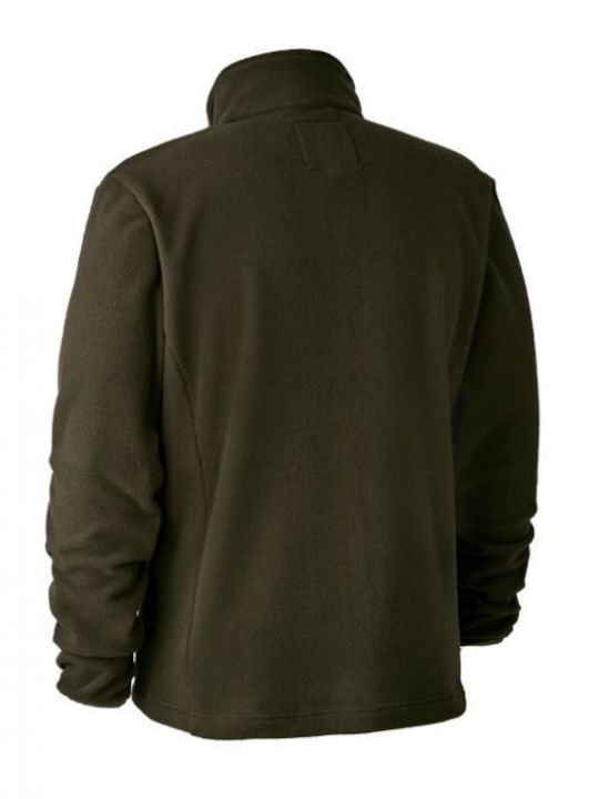 Deer Hunter Men's Cardigan de vânătoare Fleece Kaki