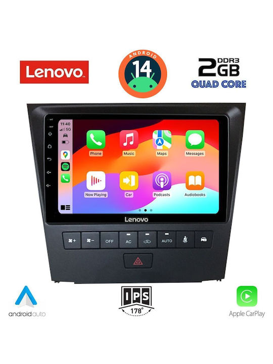 Lenovo Car Audio System for Lexus GS F 2004-2011 (Bluetooth/USB/AUX/WiFi/GPS/Apple-Carplay/Android-Auto) with Touch Screen 9"