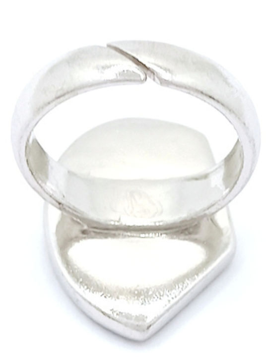 PS Silver Ring with Stones made of Silver