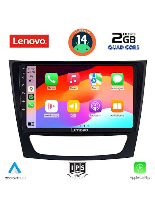 Lenovo Car Audio System for Mercedes-Benz CLS Class / E Class 2003-2009 (Bluetooth/USB/AUX/WiFi/GPS) with Touch Screen 9"