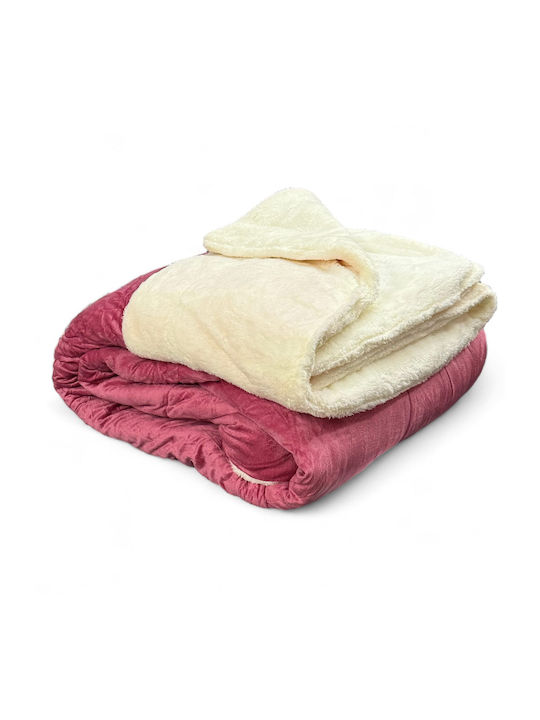 Olia Home Bettbezug Großes Doppelbett 220x240cm Pink