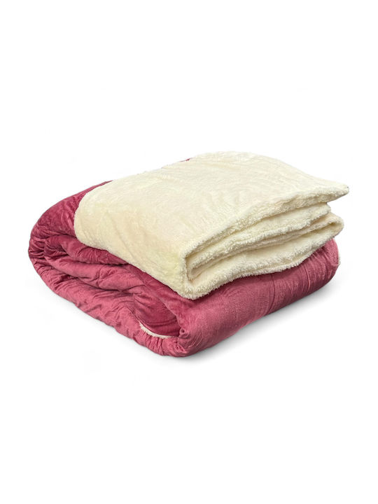 Olia Home Bettbezug Großes Doppelbett 220x240cm Pink