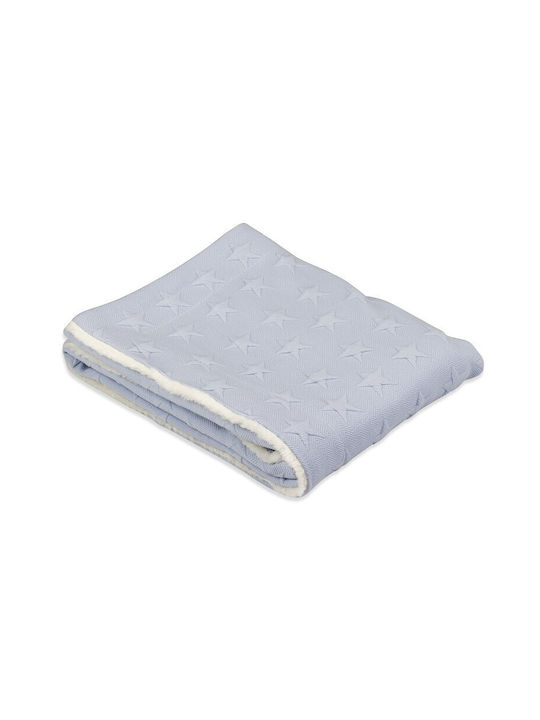 Interbaby Blanket Nursery Swaddling Blankets Universo Blue Blue 80x110cm