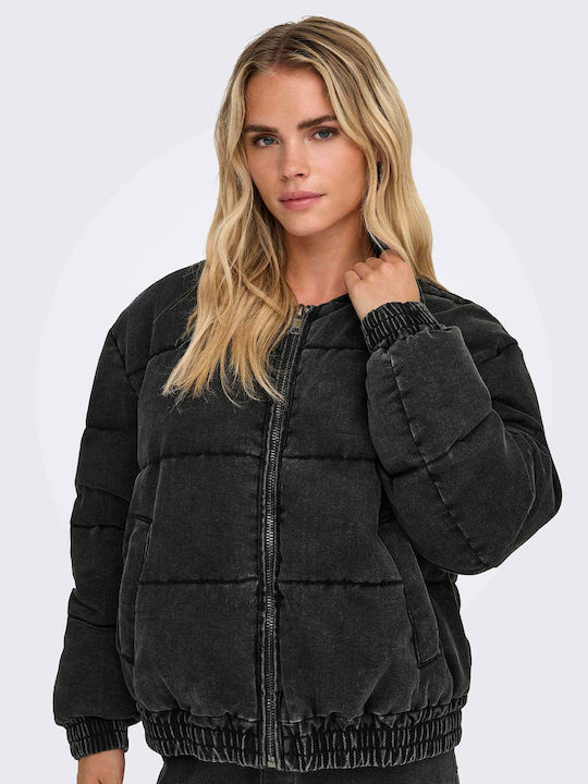 Only Jacket Puffer Washed Black