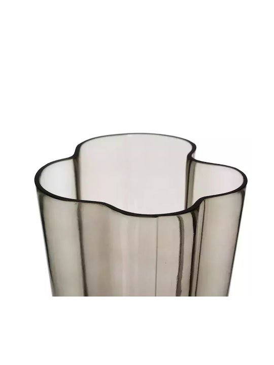 Ixia Regal Διακοσμητικό Βάζο Γυάλινο Γκρι 15x15.5xΥ25cm