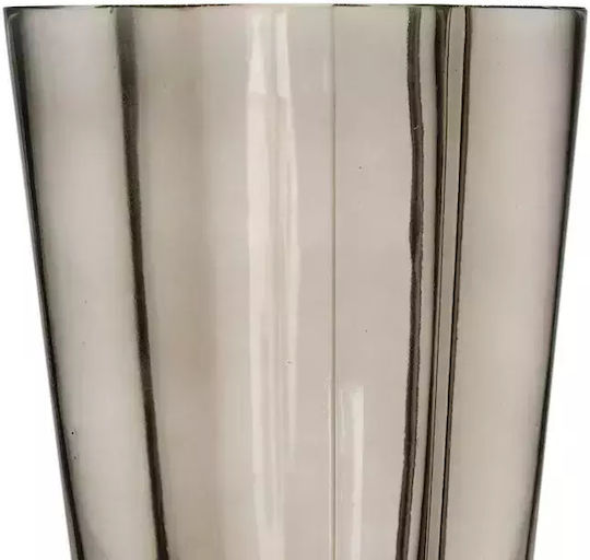 Ixia Regal Διακοσμητικό Βάζο Γυάλινο Γκρι 15x15.5xΥ25cm