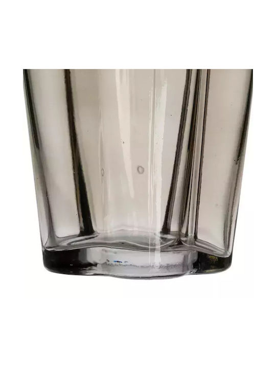 Ixia Regal Διακοσμητικό Βάζο Γυάλινο Γκρι 15x15.5xΥ25cm