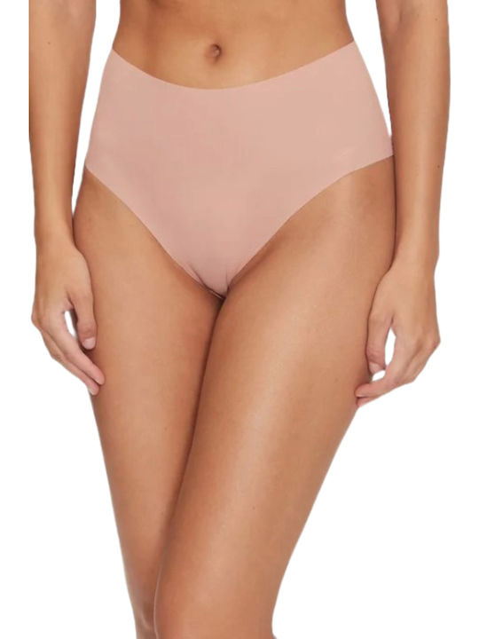 Висока талия Дамско Слип без Шевове Beige
