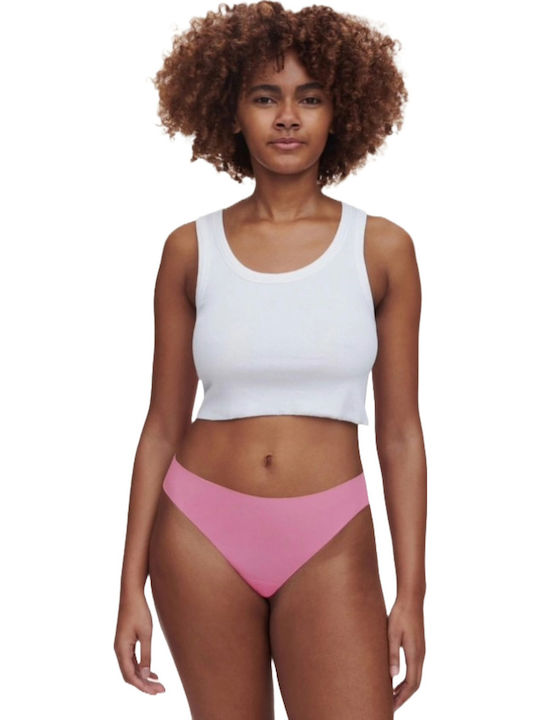 Damen Zeichenfolge Nahtlos Fuchsia
