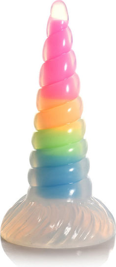 Uniglow Glow-in--dark Rainbow Silicone Dildo