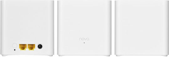 Tenda EX3 WiFi Mesh Network Access Point Wi‑Fi 6 Dual Band (2.4 & 5GHz) σε Τριπλό Kit