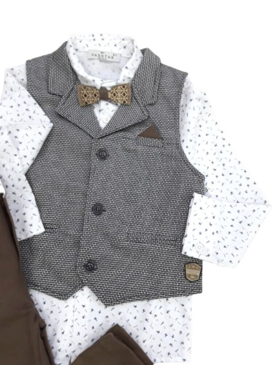 Hashtag Kids Clothing Set with Gray Pants 4 Pieces