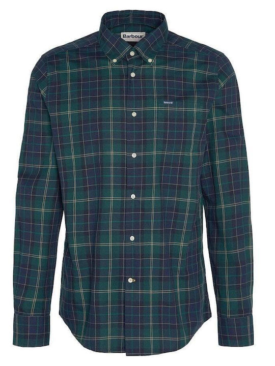 Barbour Wetheram Bumbac Cămașă Green Loch Barbour Wetheram Bumbac Cămașă Green Loch