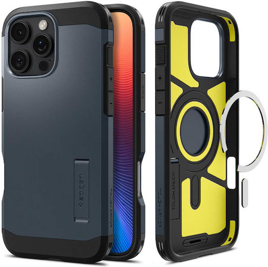 Spigen Tough Armor AI MagFit Back Cover Plastic 2mm Durable Metal Slate (iPhone 16 Pro Max)