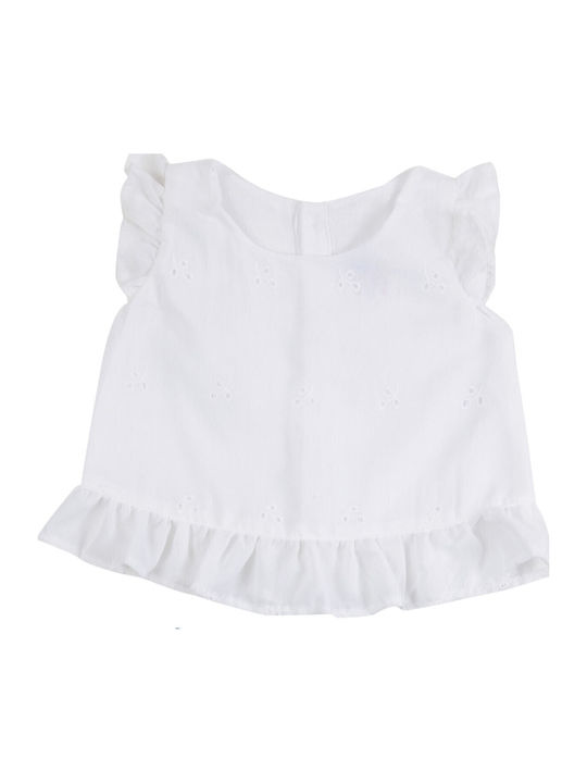Kinder-Set mit Shorts Sommer 2Stück Weiß