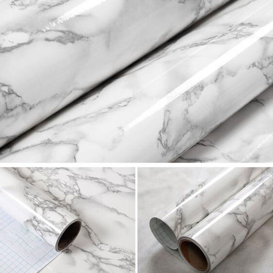 Self-adhesive Wall Wallpaper Home Marker White 60x300cm