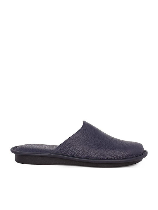 Castor Anatomic Men's Leather Slippers Blue
