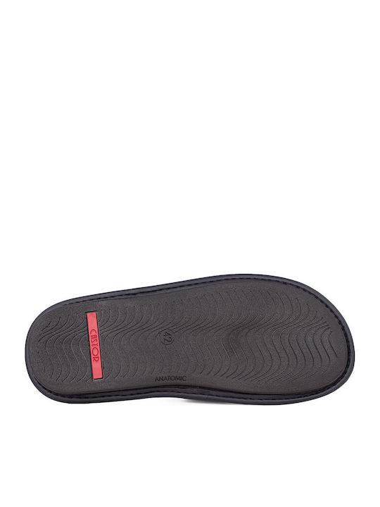 Castor Anatomic Men's Leather Slippers Blue