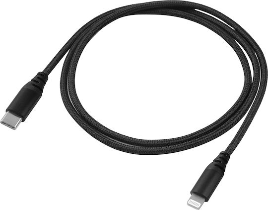 Yenkee Regular la Cablu Lightning Negru 1.5m