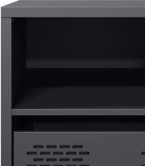 TV-Ständer Metall Anthrazit M101.5xP39xH43.5cm