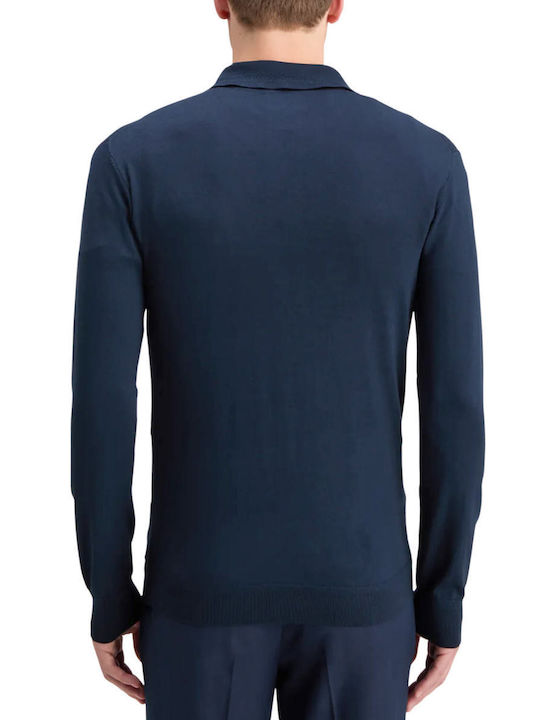 Scotch & Soda Polo Pullover Blue