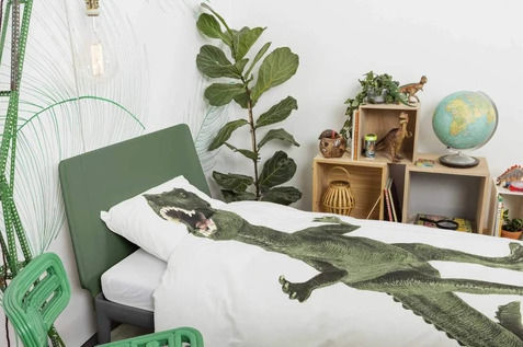 Snurk Set Kids Duvet Cover Single with Pillowcase White 160x220cm